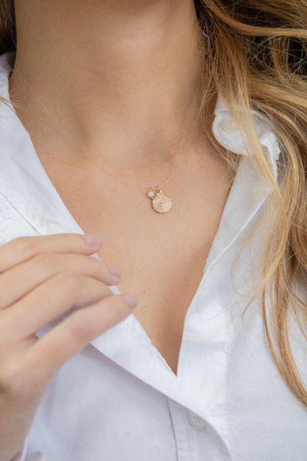 Cadena Invisible con Dije Padre