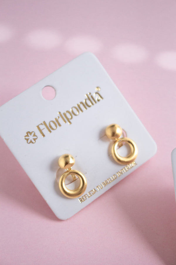 Aretes Circulos Mate
