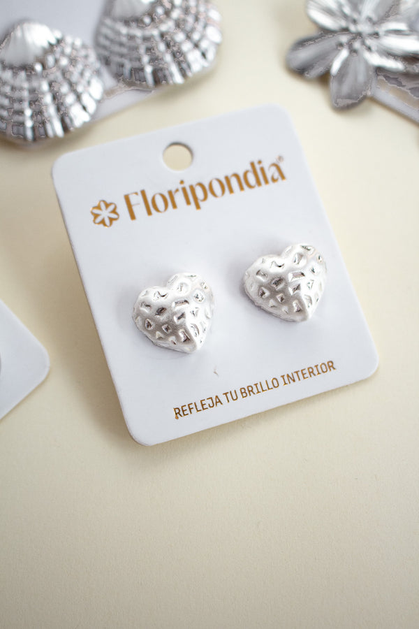 Aretes Corazon Huequitos