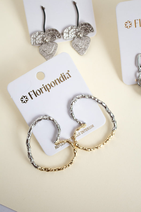 Aretes Corazon Mixto