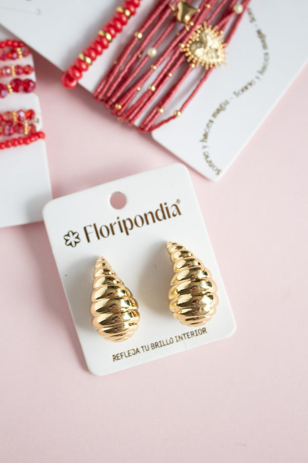 Aretes Gota Caracol