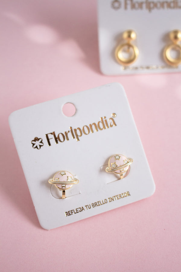 Aretes Planeta Pink