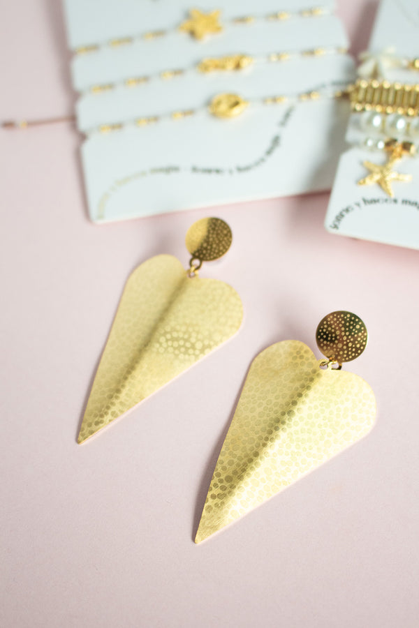 Aretes Triangulo Texturizado