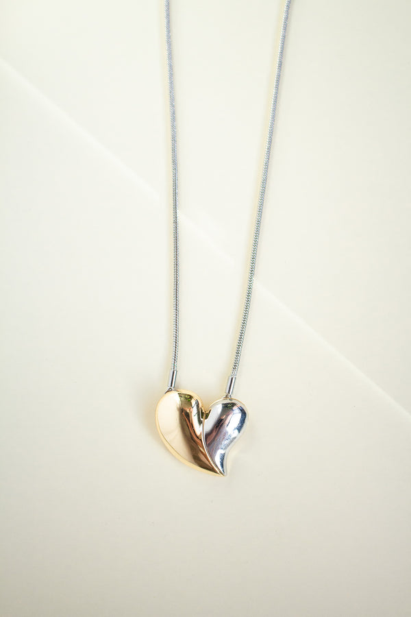 Cadena Corazon Bicolor