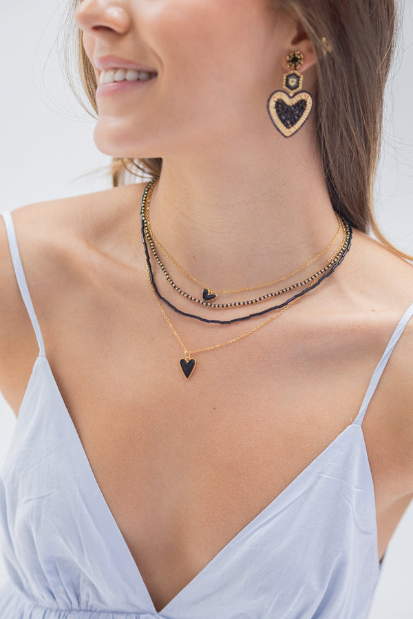 Collar Black Hearts