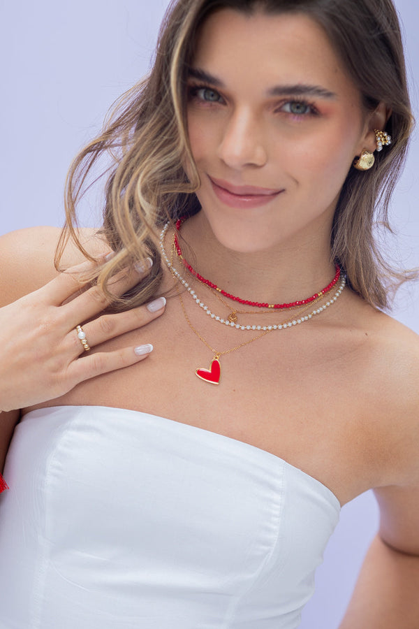 Collar Perlas Red