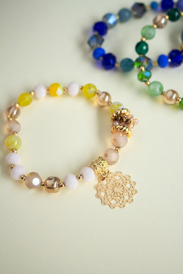 Pulsera Amarilla Mandala