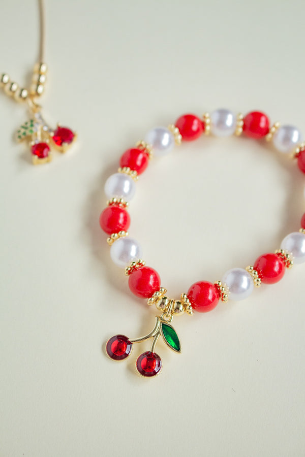 Pulsera Perlas Cereza
