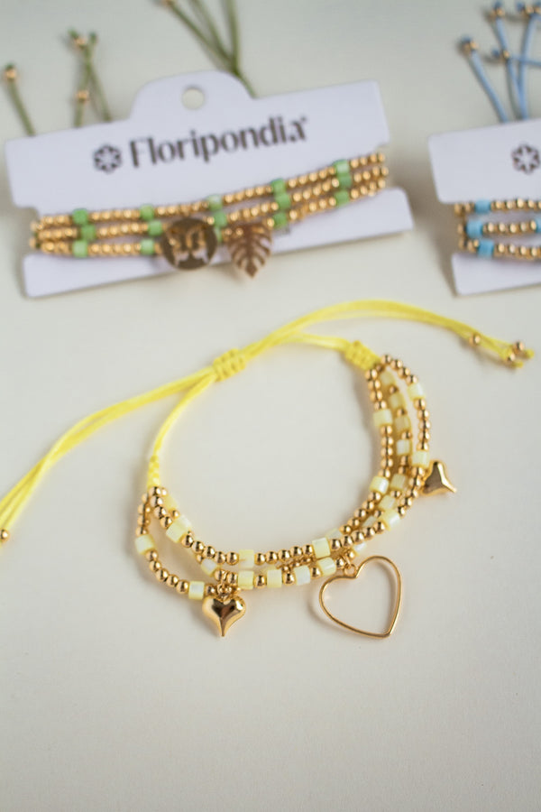 Pulsera Triple Amarilla