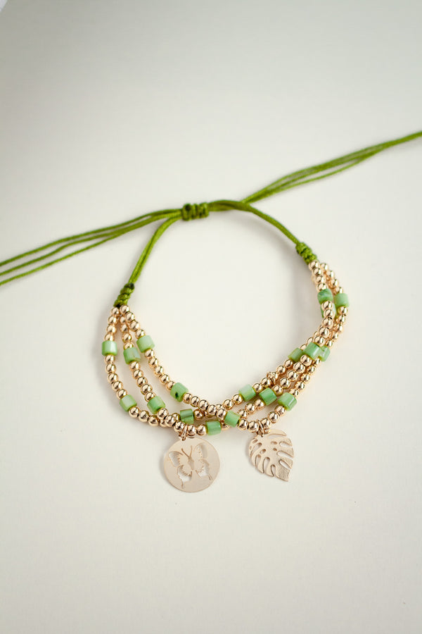 Pulsera Verde Tropical